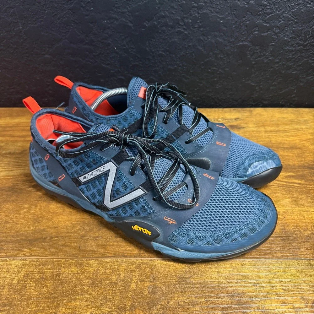 New Balance Minimus MT10GO Blue Synthetic Trail Running Shoes Mens 11.5